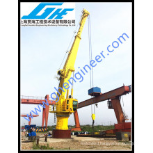 Hydraulic Telescopic boom Marine Offshore crane 3T 40T